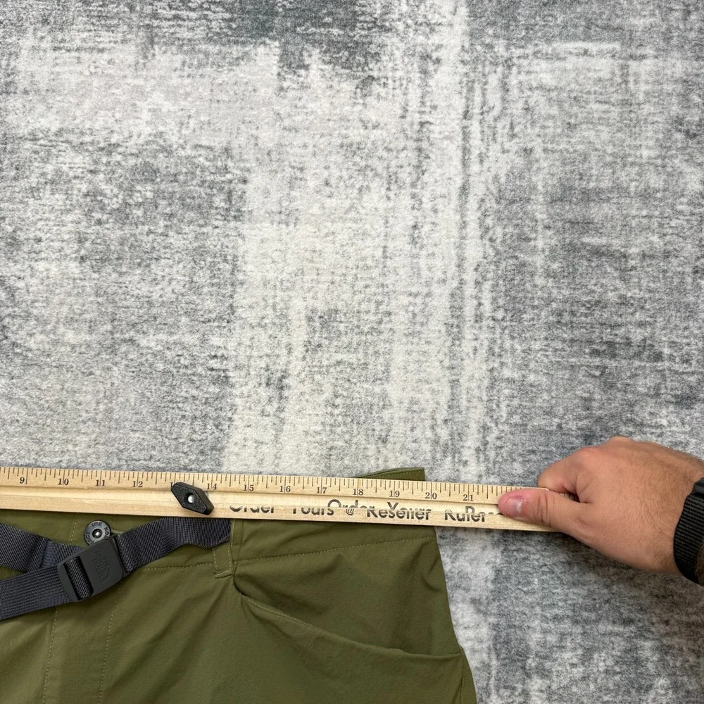 The North Face Paramount Pants Men 40 Olive Green Belted Hiking Climbing Camping